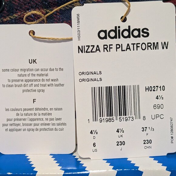 Adidas Women's Nizza RF Platform H02710 Casual Shoes - Size 6 - Picture 10 of 10